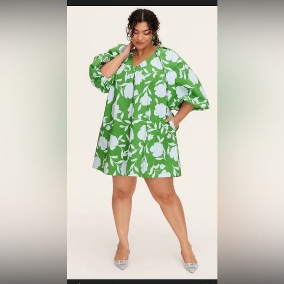 Kate Spade By targe  Green and White Floral Dress - Picture 1 of 9